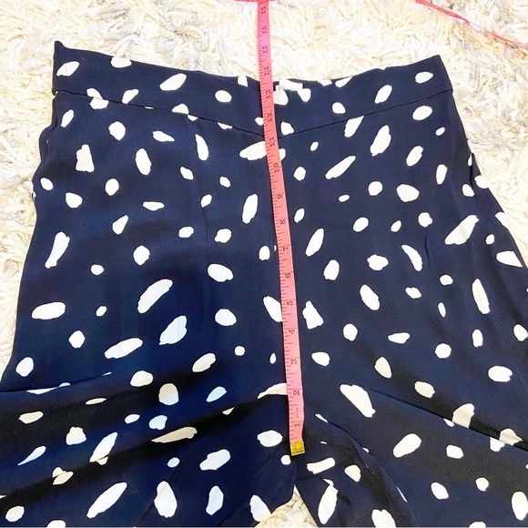 Wilfred Aritizia Women’s Viscose Blend Cropped Wide Leg Fawn Spotted Pants Large - Picture 9 of 12